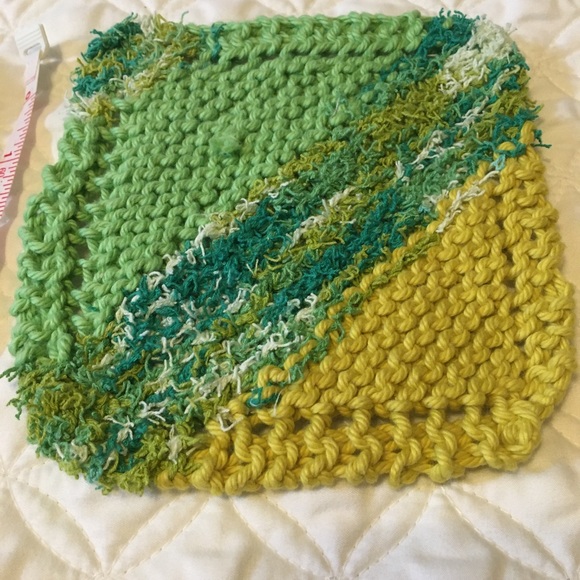 ♥️SOLD♥️Homemade 100% Cotton Dish Cloths - Picture 3 of 4